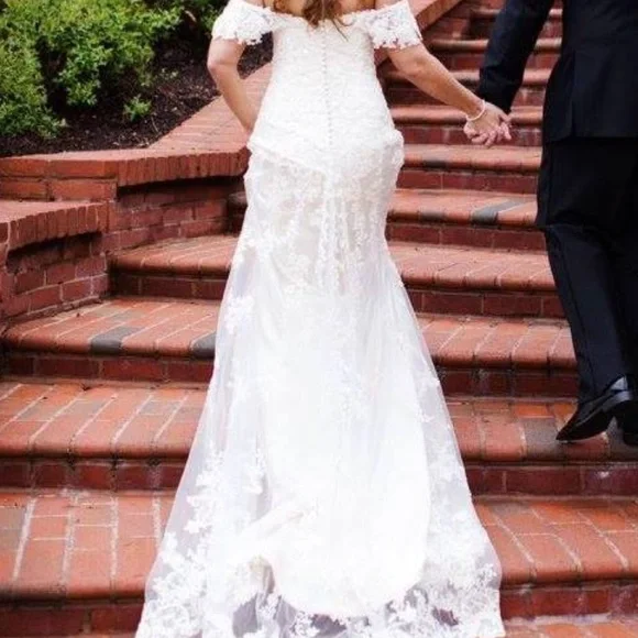 Maggie Sottero | Dresses | Maggie Sottero Emma Wedding Gown In Light Gold |  Poshmark